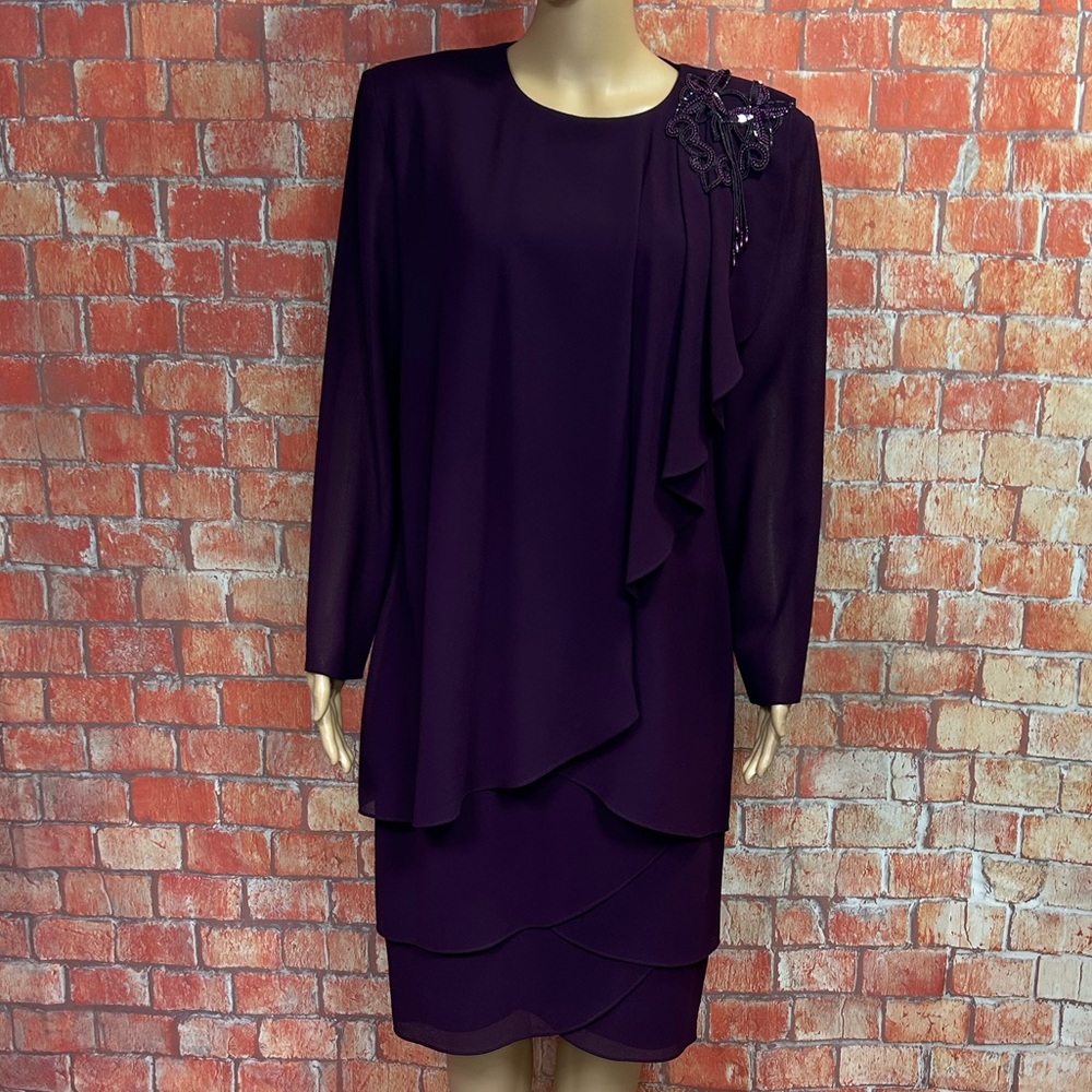 Patra‎ Vintage Layered Crepe Dress